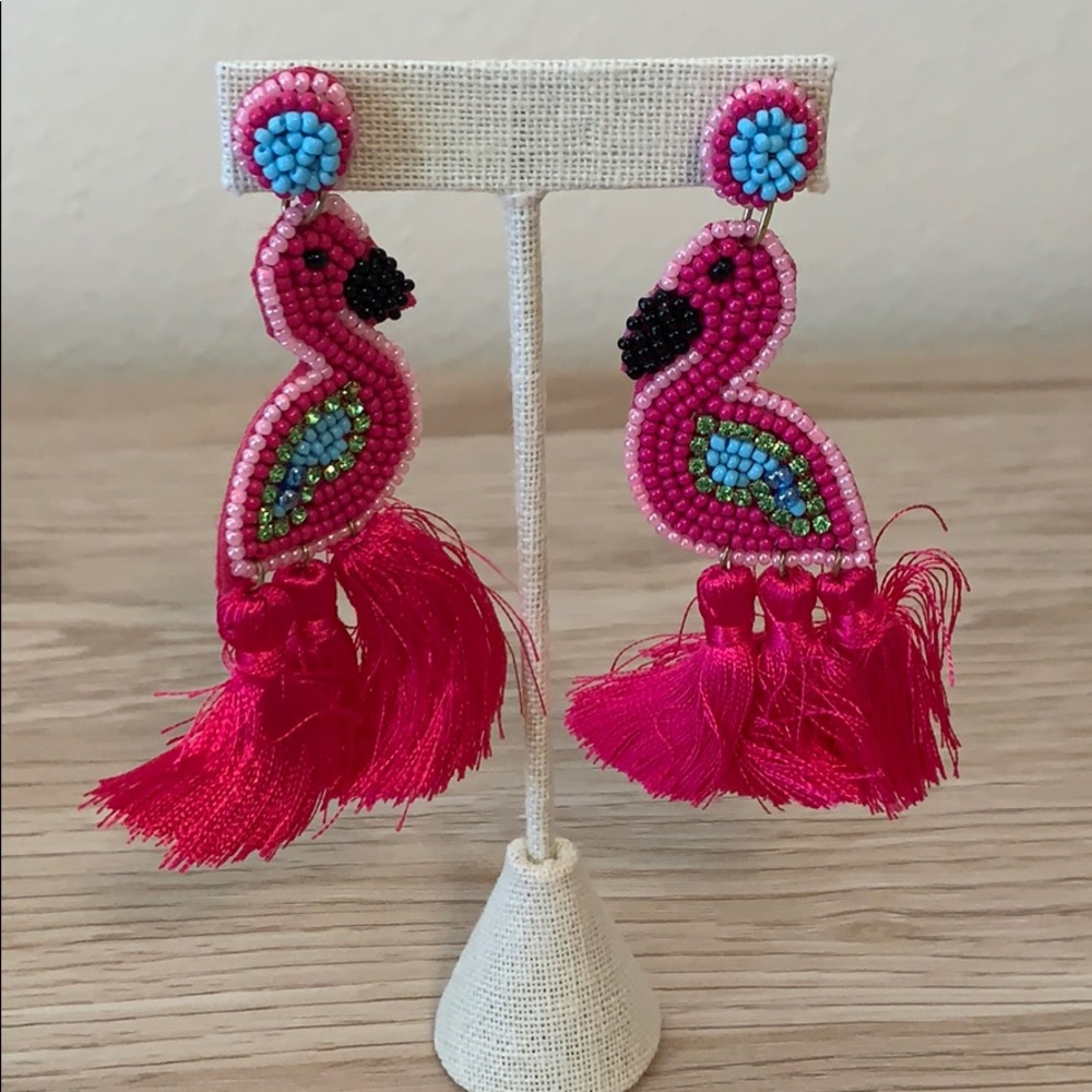 Flamingo earrings